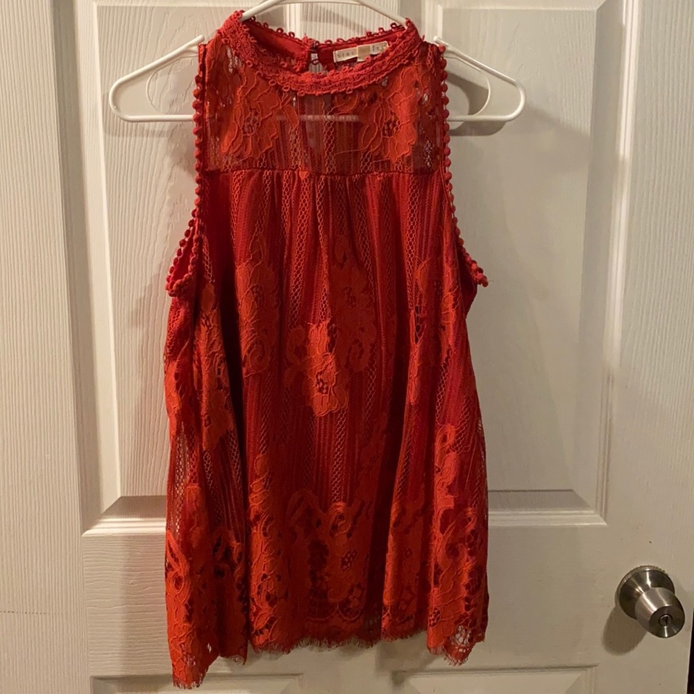 Red blouse. Size small